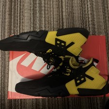 Nike Air Huarache Drift Scarpe da Corsa Uomo 11 Nero Giallo AH7334-008 Sneakers