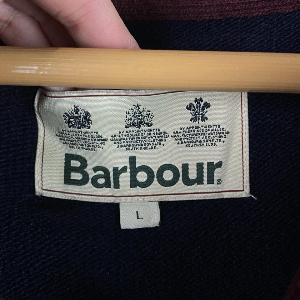 Suéter De Colección Lana Barbour Para Hombre Lujo Manga Larga Y2K Talla L Foto 4 de 4