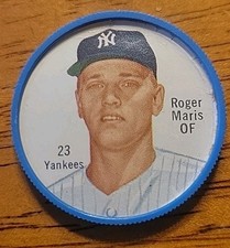 1962 Salada Tea Baseball Coin Pin #23 Roger Maris New York Yankees NM