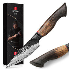 Xinzuo Kitchen Paring Knife 4.2 Inchrazor Sharp Hand Forged Damascus Steel