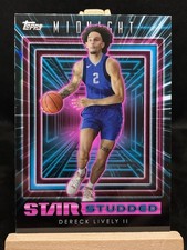 DERECK LIVELY rc 2023-24 Topps Midnight ROOKIE Star Studded #SS-28 DAL Mavs