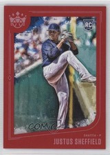 2019 Panini Diamond Kings Red Framed Justus Sheffield #66 0q3