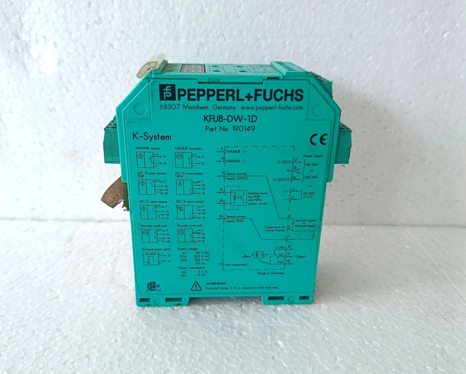 Pepperl+Fuchs KFU8-DW-1.D PN:190149 Speed Monitor - Image 3 of 4