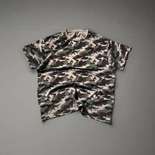 Vintage Camo T-Shirt Men’s Medium | Military Style Grunge Streetwear 