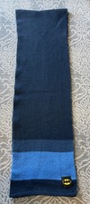 Boy's DC Batman Navy  Blue Scarf 100 Acrylic Pre Owned 50  x 7.5  Snow Warm