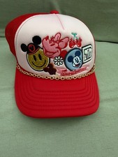 Walt Disney World Minnie Mouse Design Red Mesh Hat Cap NEW