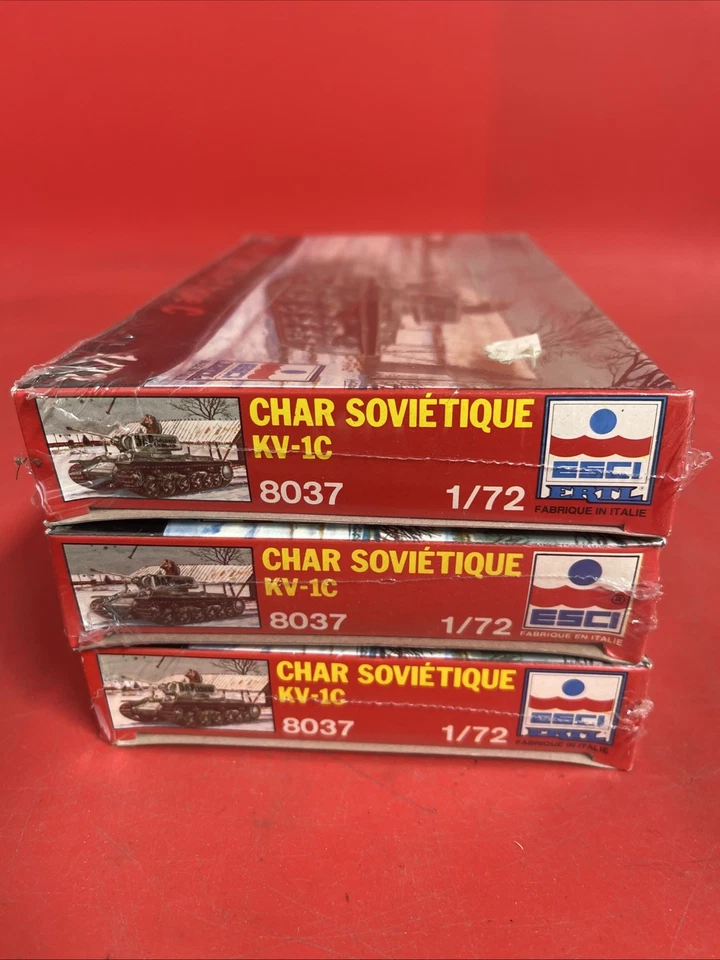 Esci #8037 Segunda Guerra Mundial Tanque Ruso kv-1 Tipo C Escala 1/72 Plástico Modelo Kit Lote 3 Foto 3 de 4