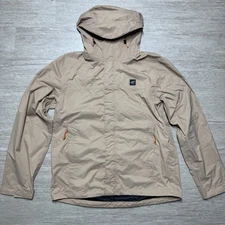 Dutch Bros Coffee Dutchwear Full Zip Hooded Windbreaker Jacket Men L Water Repel