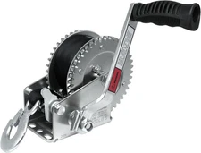 OPENROAD 2000lbs Heavy Duty Boat Trailer Winch with 26FT Strap,2-Way Ratchet,4:1