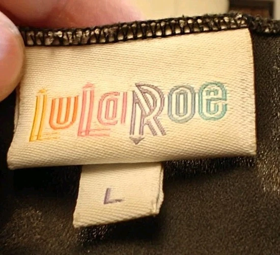 Maxi Envoltura Cascada LuLaRoe Shirley Negro L 18-22 Manga Dolman Borde Azteca Foto 4 de 4