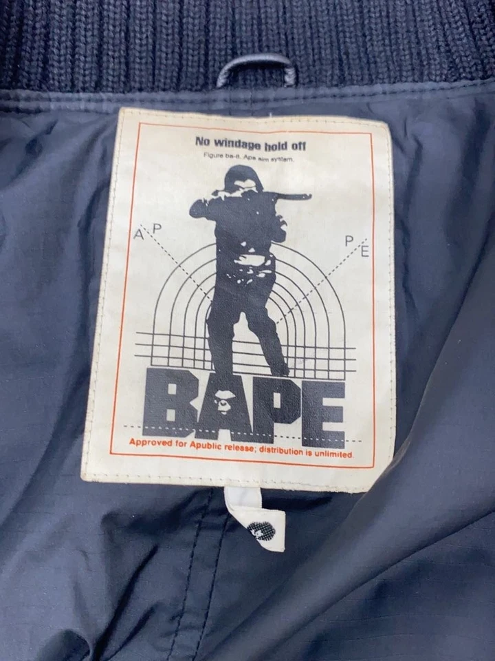 A BATHING APE Jacket black L Used - Image 3 of 4