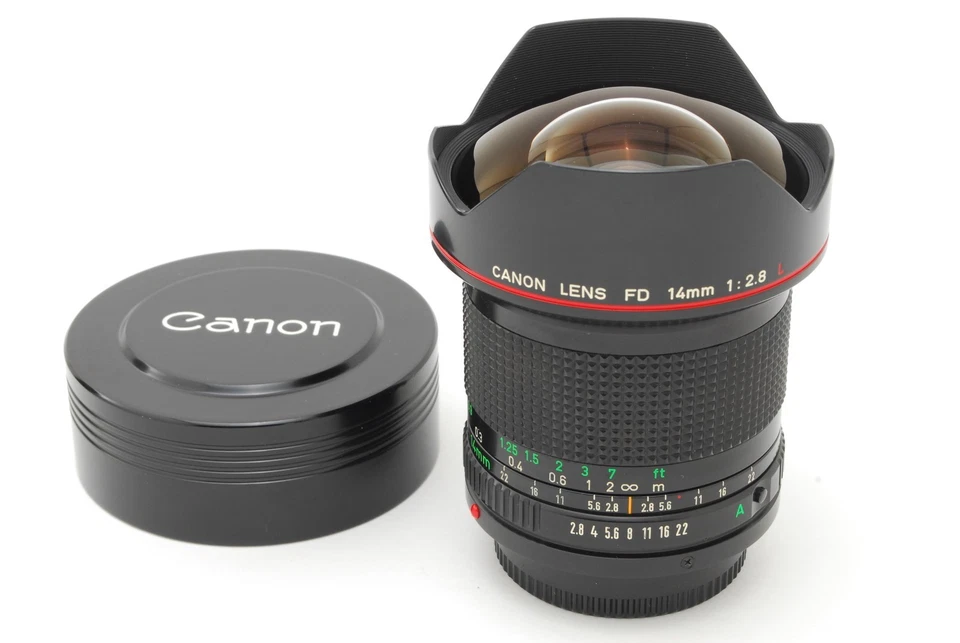 [Excelente como nuevo] Canon FD NFD 14mm f2.8 L MF lente ojo de pez de JAPÓN - Imagen 2 de 4