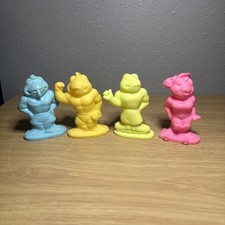 Hardees 1994 TATTOADS Tattoo Toad AMPHIBIAN Frog Rubber Meal Toys Set Of 4