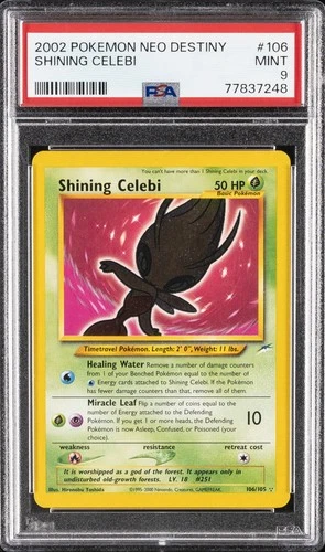 2002 POKEMON NEO DESTINY #106 SHINING CELEBI PSA 9