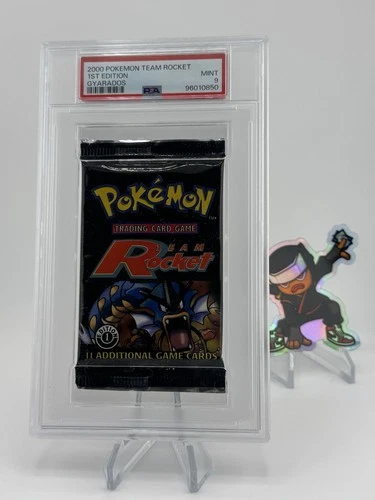 WOTC Pokemon Team Rocket 1st Edition Booster Pack Gyrados Art PSA 9 Low Pop!