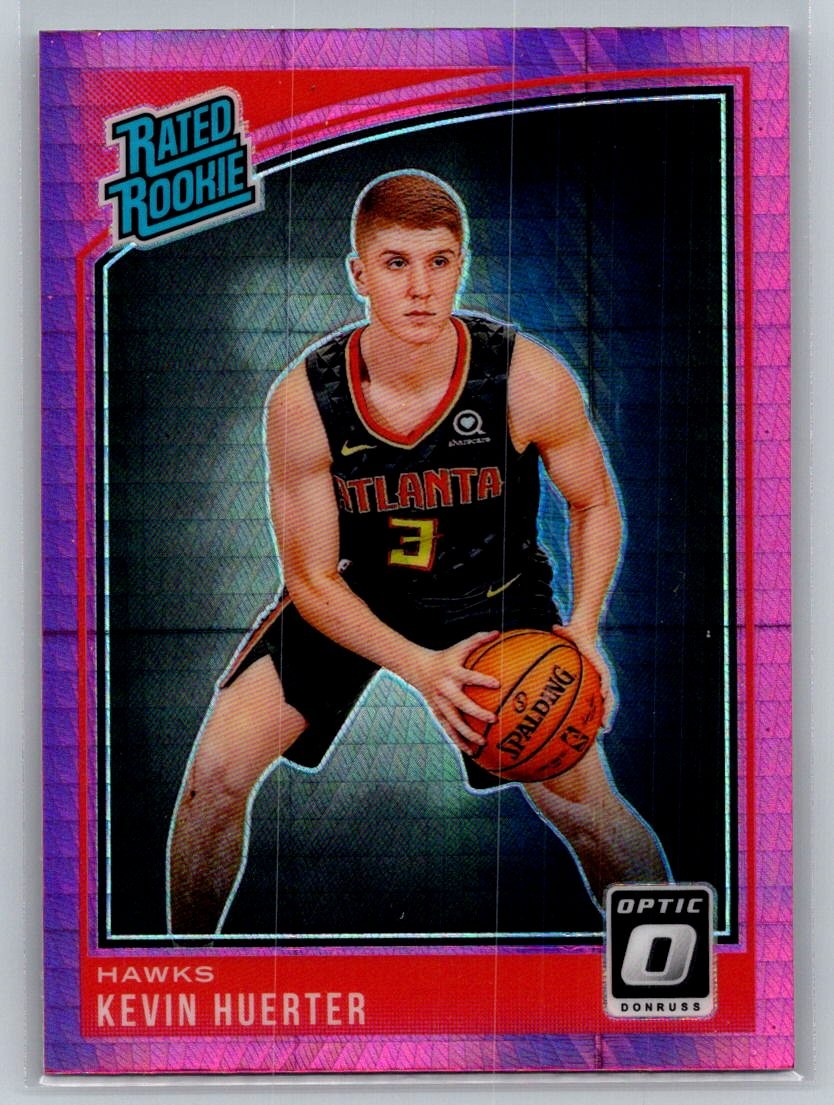 2018-19 Donruss Optic #184 Kevin Huerter Hyper Pink Atlanta Hawks E36