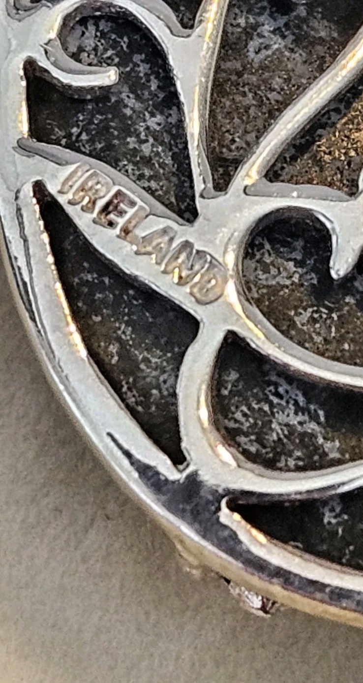 J.C. Walsh & Sons Ltd. Ireland Connemara Marble Teardrop Pendant Necklace 7Grams