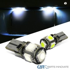 2x Error Free T10 Canbus W5w 194 5050 Smd 5 Led White Light Bulbs Pair 2x Error Free T10 Canbus W5w 194 5050 Smd 5 Led White Light Bulbs Pair
