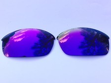 ENGRAVED POLARIZED PURPLE MIRRORED REPLACEMENT LENSES FOR OAKLEY FLAK JACKET