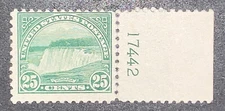 Travelstamps: 1922-25 US Stamps Scott # 568 Niagara Falls Mint MNH OG **NUMBERED