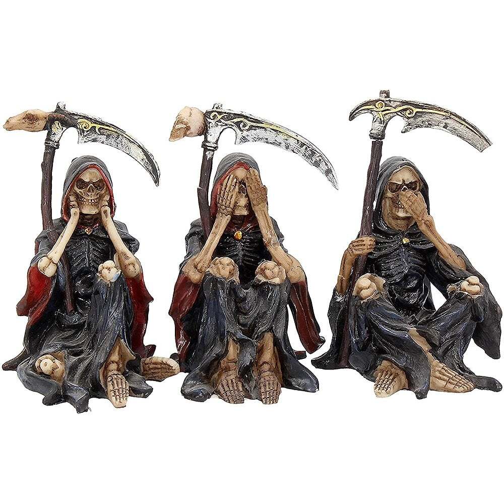 Nemesis Now Set of 3 Reaper Figurines - Something Wicked 9.5cm NEM3858