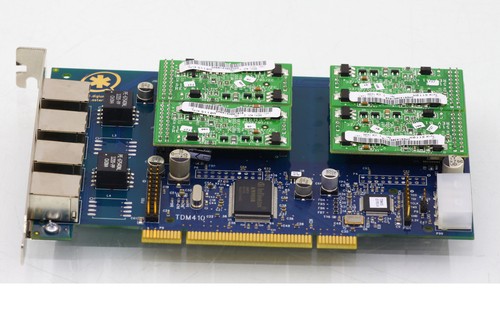 Digium TDM410 4-Port RJ-11+ 4x S110M Soltero Port FXS Módulo - Asterisk PBX - Picture 4 of 4