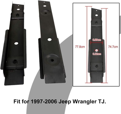 Par de kit de reparación de óxido de montaje de carrocería de bañera completa para Jeep Wrangler TJ 1997-2006 acero - Imagen 2 de 16