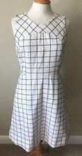 J Crew Windowpane A line Dress Size US 6 UK 10 