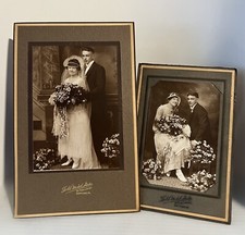 Antique 1920s Flapper Bride Wedding Portraits NANTICOKE PA 10x7