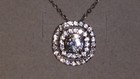 ZALES Jeweler Sterling Silver Lab Created White "In The Round" Sapphire Necklace — photo 3