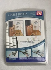 Evriholder Cable Zipper Cable & Wire Management System White New