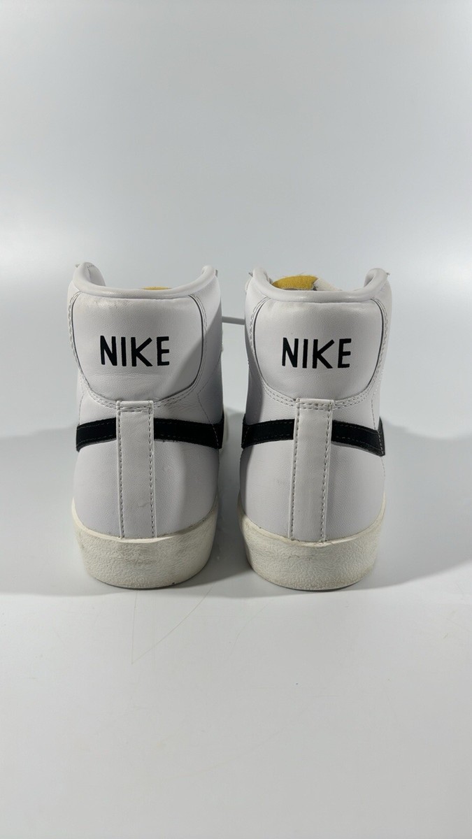 Size 8.5 - Nike Blazer high 77 Vintage White Black | eBay