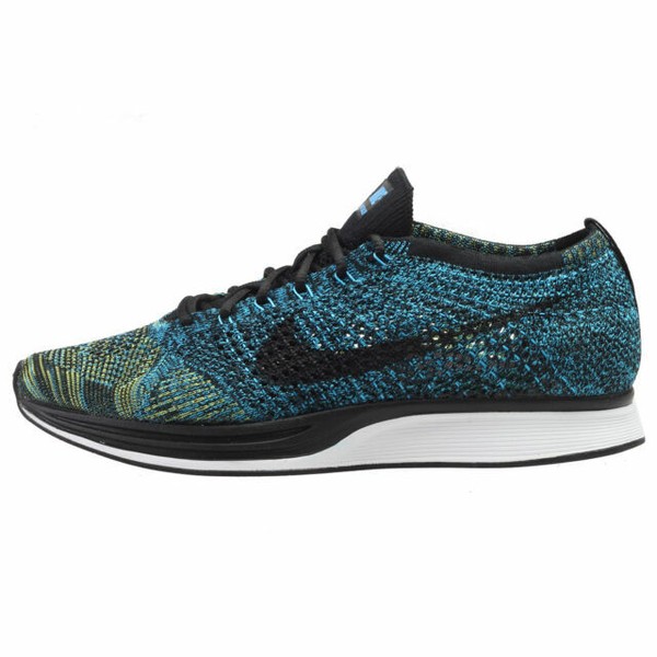 nike flyknit racer womens blue