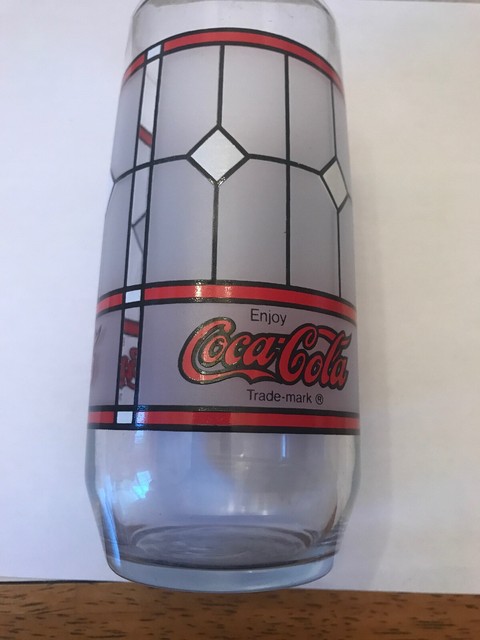tiffany style coca cola glasses