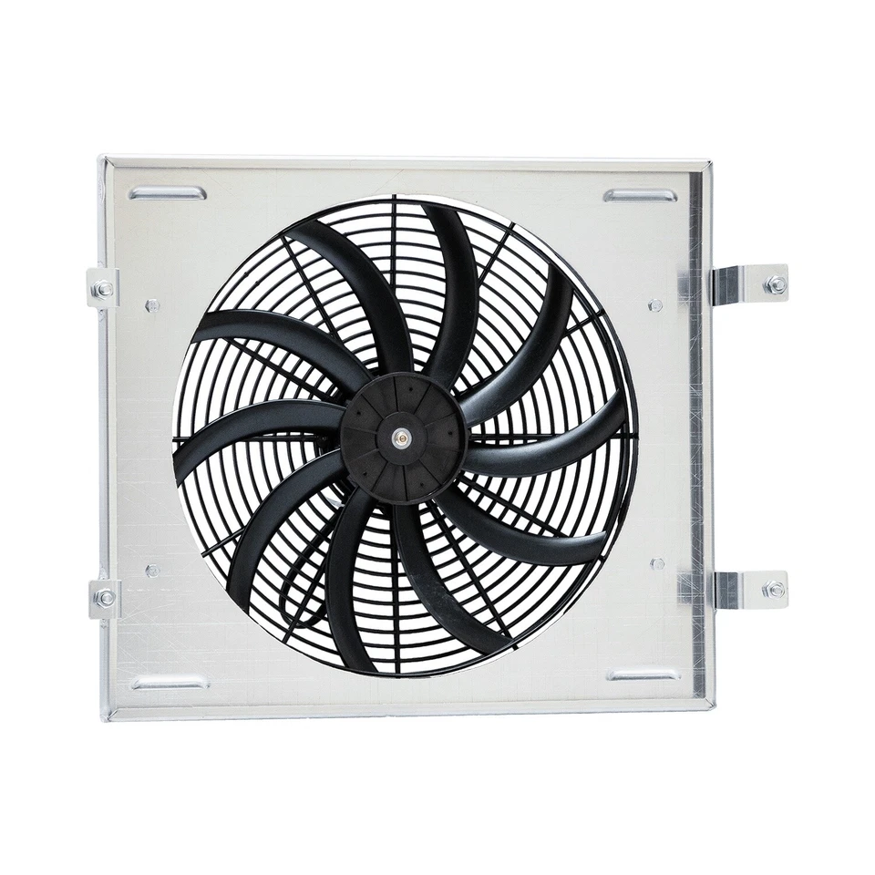 Aluminum Radiator Shroud+Fan For 1958 Chevrolet Impala Bel Air Biscayne 4.6L HOT Foto 4 de 4