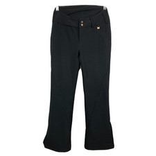 Nils Snow Pants Womens Sz S Black Bootcut Waterproof Ski Stretch Zip Ankle