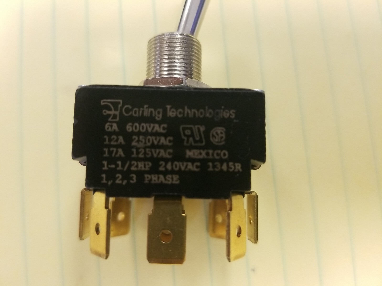 NOS Carling Technologies HLA271-73 Switch Toggle 2PST ON-OFF