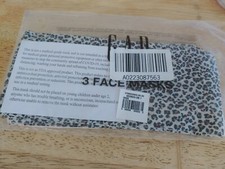 3 Leopard / Cheetah Print face masks washable reusable Gap