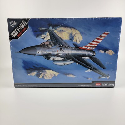 New Sealed Academy F16A/C Falcon USAF Plastic Model Airplane Kit 1/48 Scale 2013