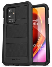 OnePlus 9 Pro Case with Screen Protector Full Body Built-in Screen Case (Black)