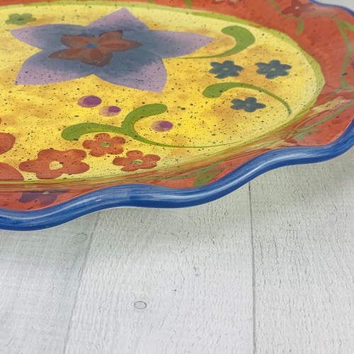 Certified International Sue Zipkin SPICEWOOD Floral Large Oval Serving Platter - Picture 2 of 9