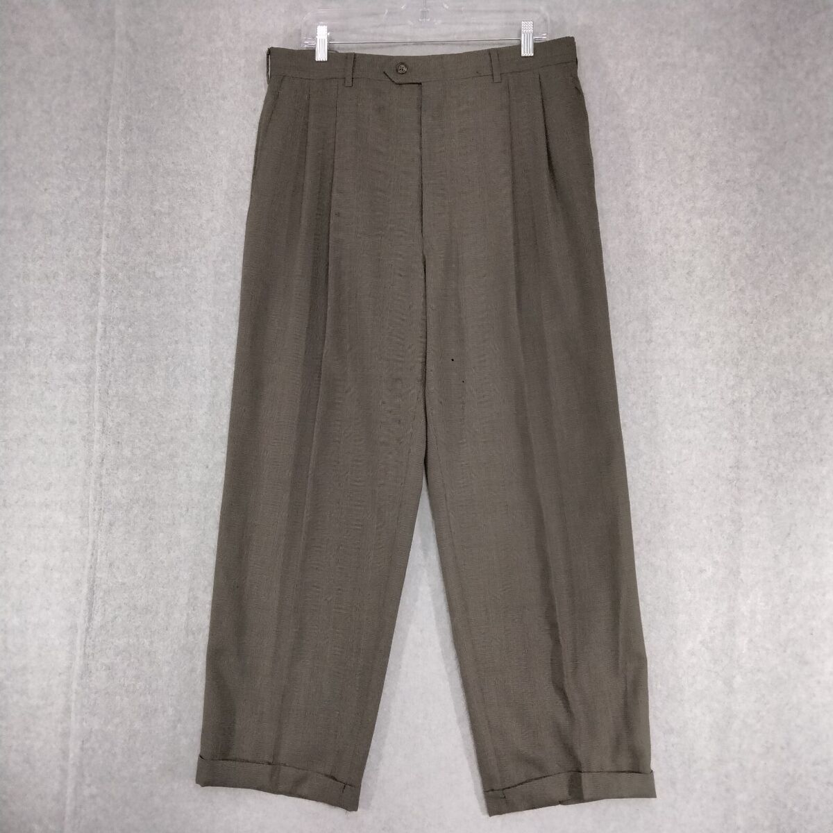 Yves Saint Laurent Dress Pants Mens 40 x29 Pleated Straight Yves Saint Laurent Dress Pants Mens 40 x29 Pleated Straight