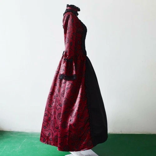 Hot Retro Damen Mittelalter Viktorianisches Kleid Kostüm Party Renaissance Kleid - Picture 8 of 30