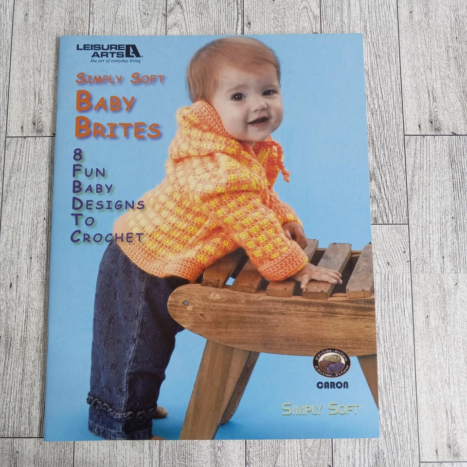 Leisure Arts Simply Soft Baby Brites Sweater Crochet #4100 Hobbies Crafts - Image 2 of 4
