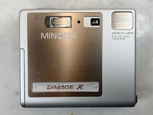 Vintage MINOLTA DIMAGE X Digital Camera. 3X Zoom 2mp in Box EXCELLENT in Box - Picture 4 of 12
