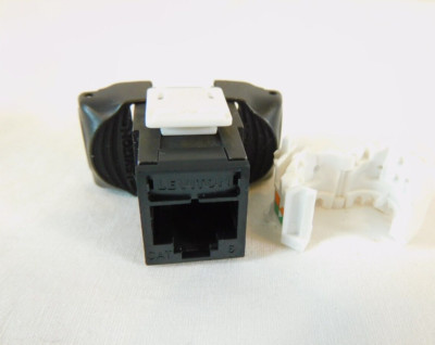 Atlas-X1 Cat 6 Component-Rated UTP QuickPort Connector 61UJK-RE6 - Black