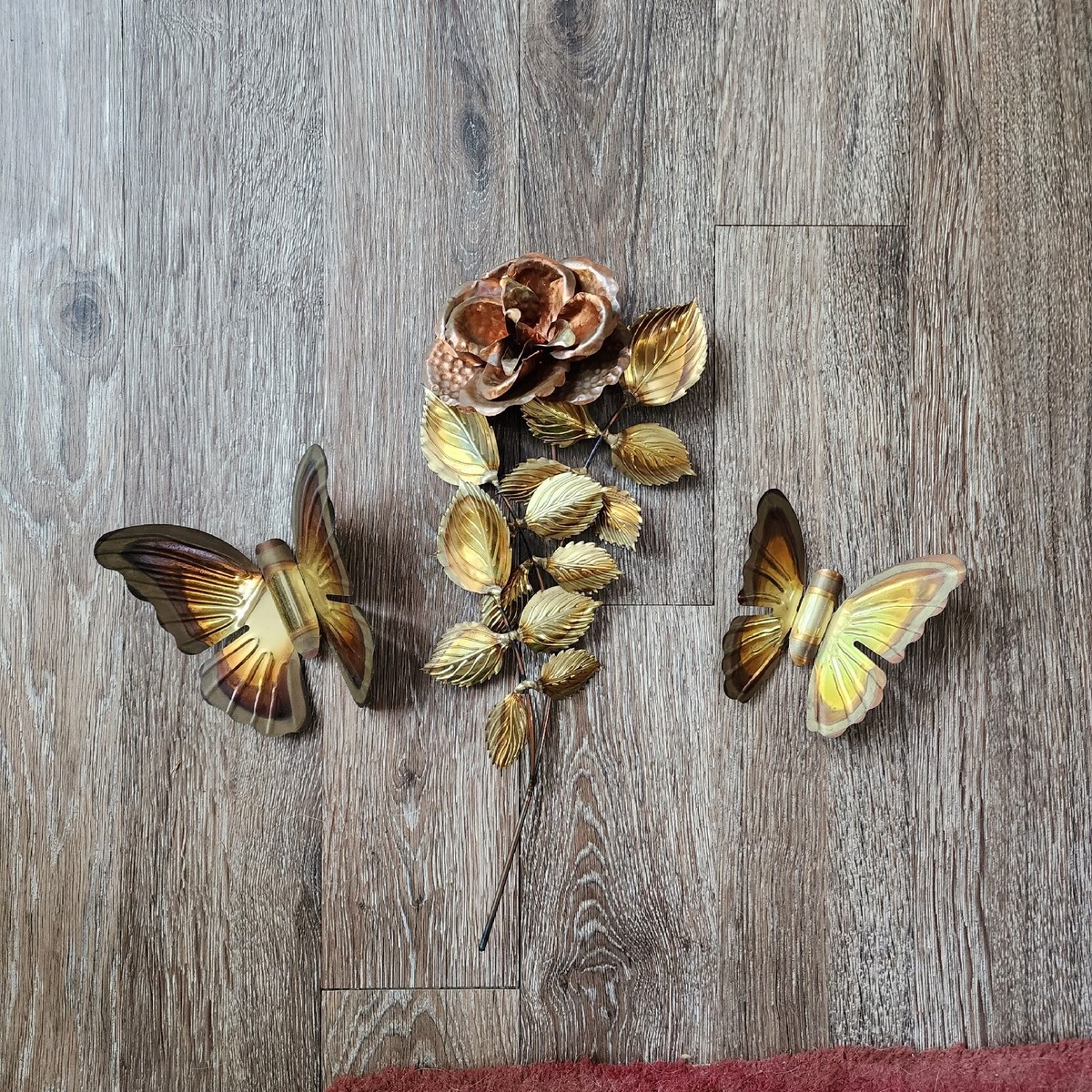 銅板　vintage Art Vintage Embossed Copper Plaque Wall Art 8