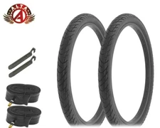 ALTA Bicycle Tire 24"x2.125" Black Beach Bum (2) Tire, Tube, Levers 24" Bicycle