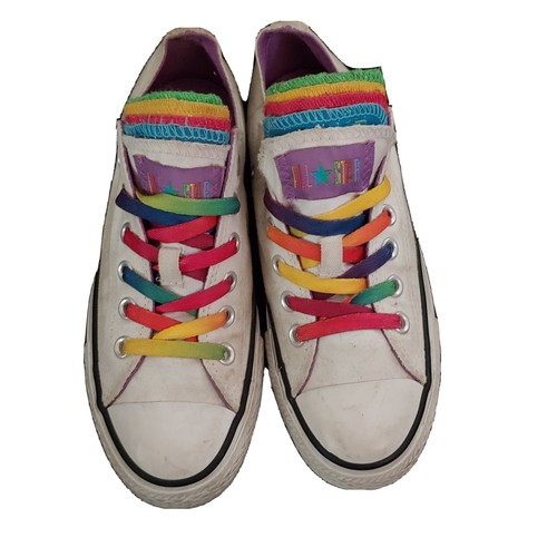 low top rainbow converse