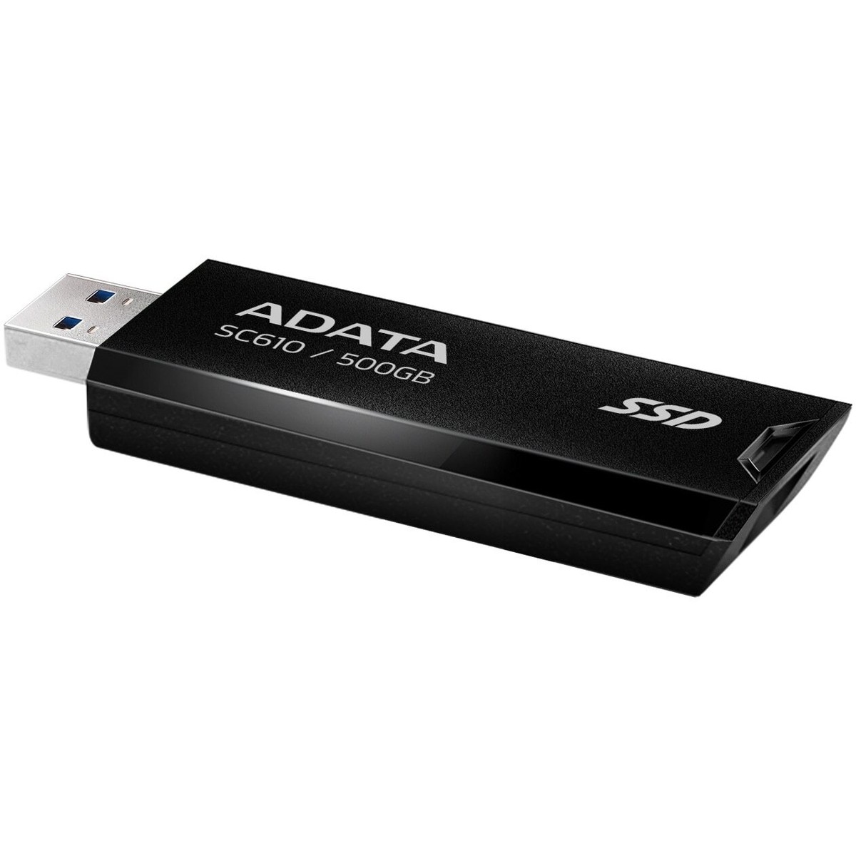 Adata Portable external Sc610 SSD, 500GB, USB Black